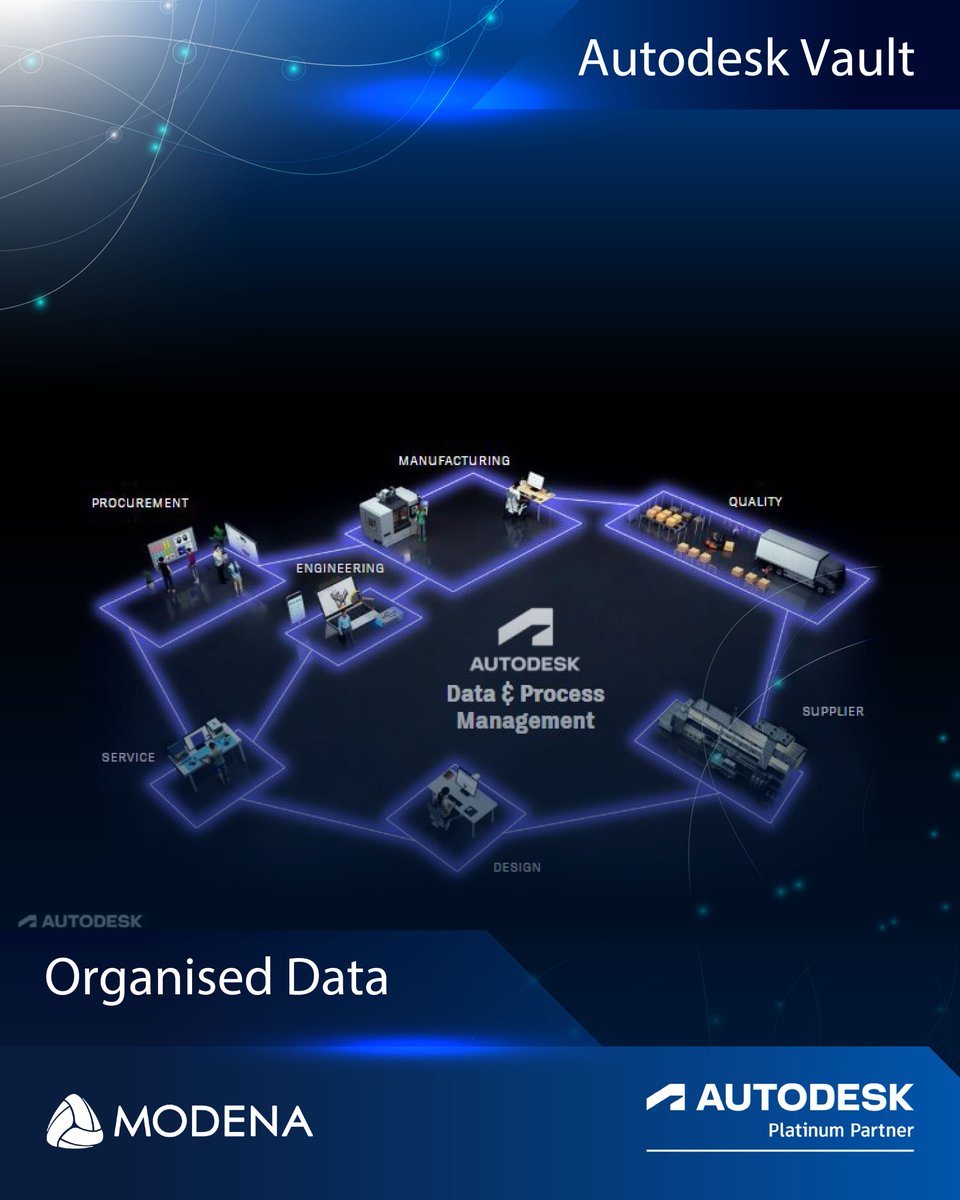 Data management made simple.

<a href="/autodesk/">Autodesk</a>  Vault helps you organise, manage, and track your data, so you can focus on innovation.

#AutodeskVault
#DataManagement