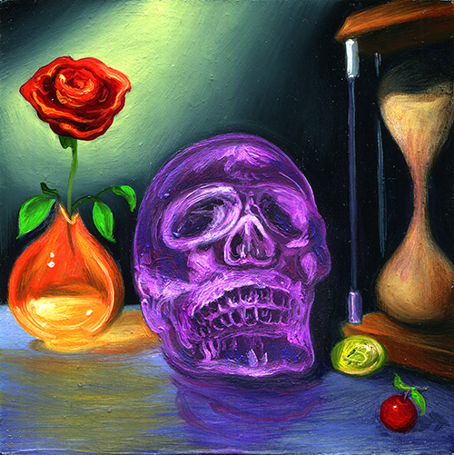 CollectionM_M's tweet photo. No ordinary oil painting. 4 x 4inches on panel. https://t.co/75omNLia4d