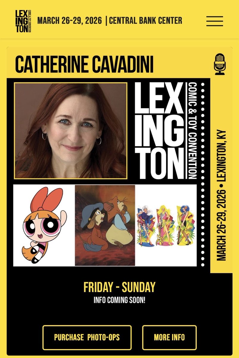 CatCavadini's tweet photo. Blossom Utonium’s Personal Log:
After years of careful research, I’ve determined the perfect formula for a super weekend:
• Sugar 💖 • Spice 💚 • Everything Nice 💙 • And one Comic Convention ✨
The girls and I will be appearing at Lexington Comic & Toy Convention March 26–28 at the Central Bank Center in Lexington, KY! 💥
Join Blossom, Bubbles, Buttercup — and yes, their proud creator — for autographs, selfies, photo ops, and a reunion worthy of Townsville’s finest citizens.
No Chemical X required… just you ❤️
👉 Full experiment details: https://t.co/vYccbTV3GC