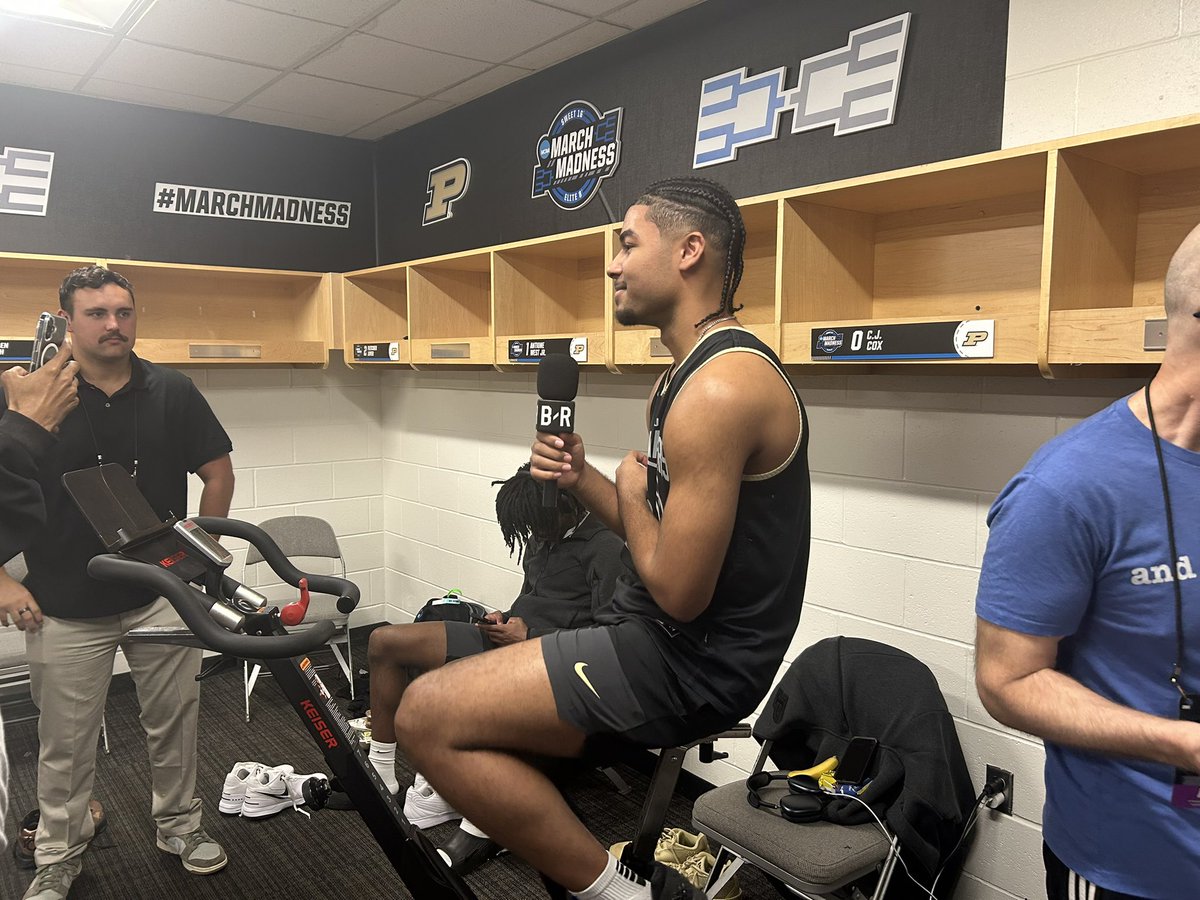 C.J.Cox putting in his miles