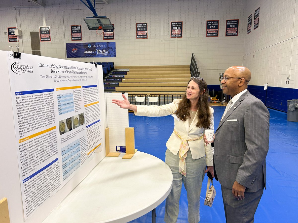 ClaytonState's tweet photo. Clayton State University’s College of STEM kicked off Day 1 of the 5th Annual STEM Symposium with a dynamic lineup of student research presentations, keynote speakers, and engaging discussions. 🧡💙🔬
#ClaytonStateUniversity #STEMSymposium #STEMEducation #Research #HigherEd https://t.co/uhs9pIcSg2