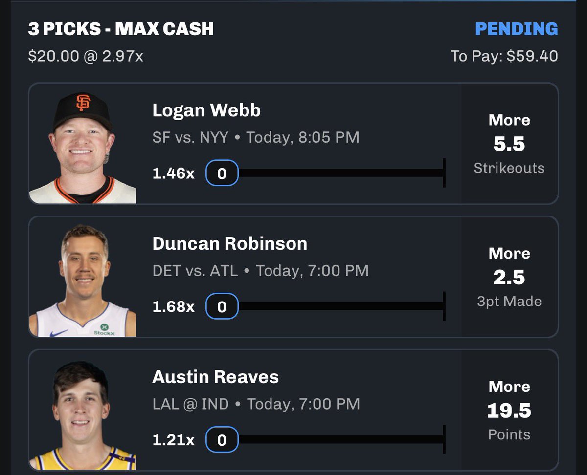 MattyChucks's tweet photo. The Cross Sport Chalkboard Play Today 🎁
3 Props 3 Winners Let’s Rock ⏰
Massive slate tomorrow stay tuned ❤️ https://t.co/wIvwhwc89h