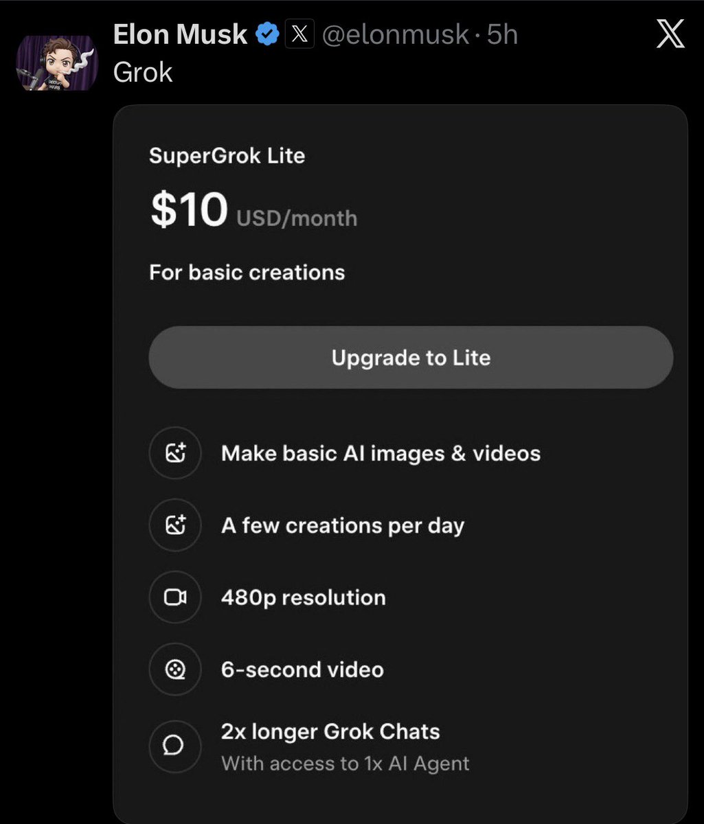 First post <a href="/SuperGrok/">SuperGrok</a> is just around the corner, don’t get caught staring at that massive God candle without holding something in your bag. 

0x00869E8e2e0343EDd11314E6ccb0D78d51547EE5
The one and only OG $Supergrok on Eth.

t.me/supergrok_port…