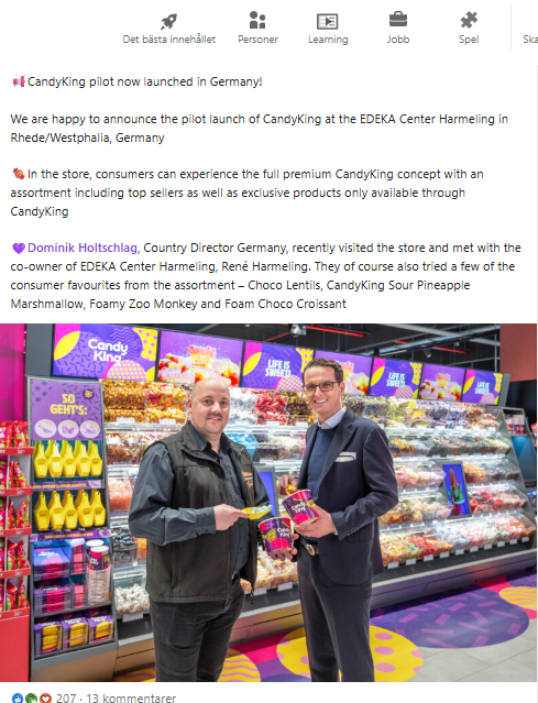 Troj1234567's tweet photo. Det finns ungefär 6 000–6 100 Edeka‑butiker i Tyskland
#Coletta #Candyking Hello German friends. Enjoy yor swedish candy. https://t.co/Q7hnY4II8o