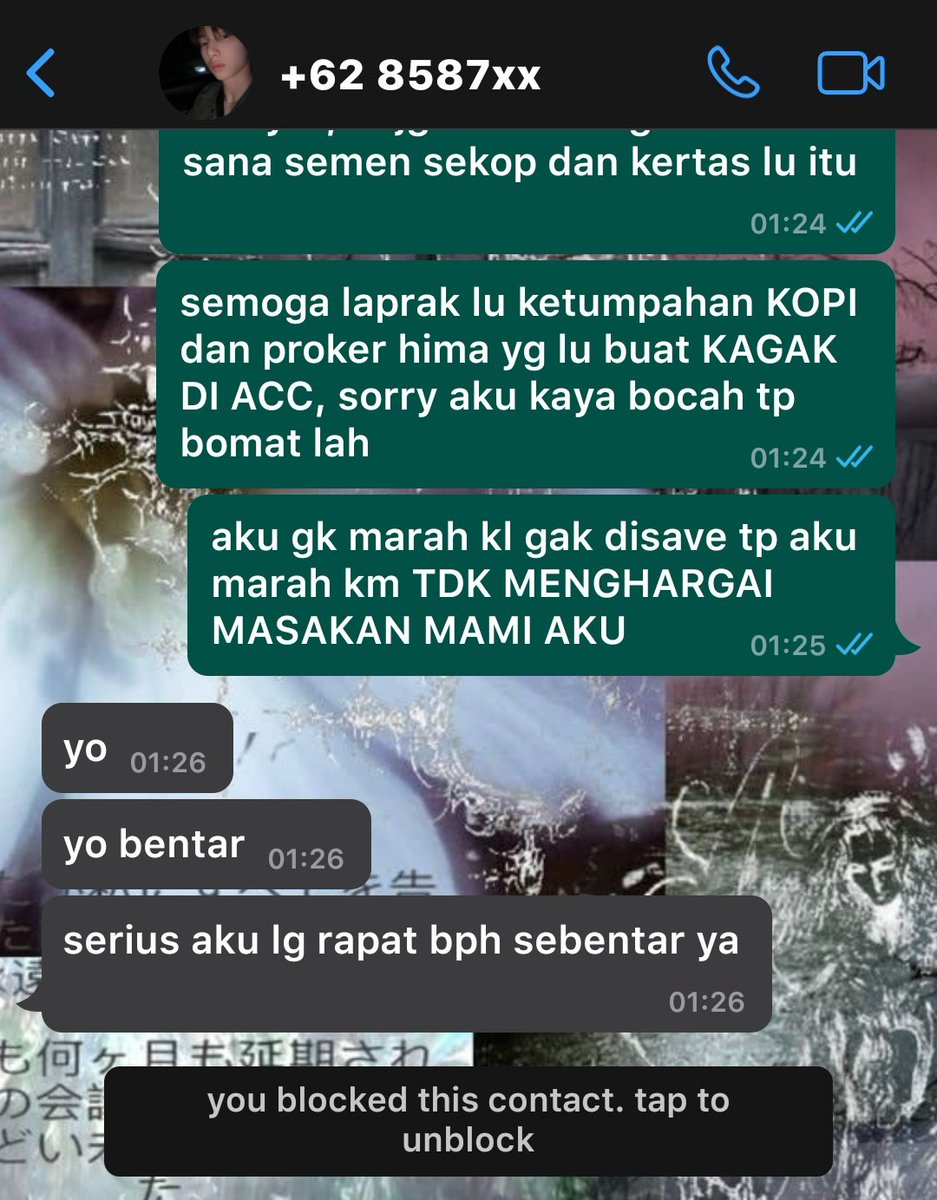 shaunthescript's tweet photo. jadi berantem bang https://t.co/zTulYFQc8g