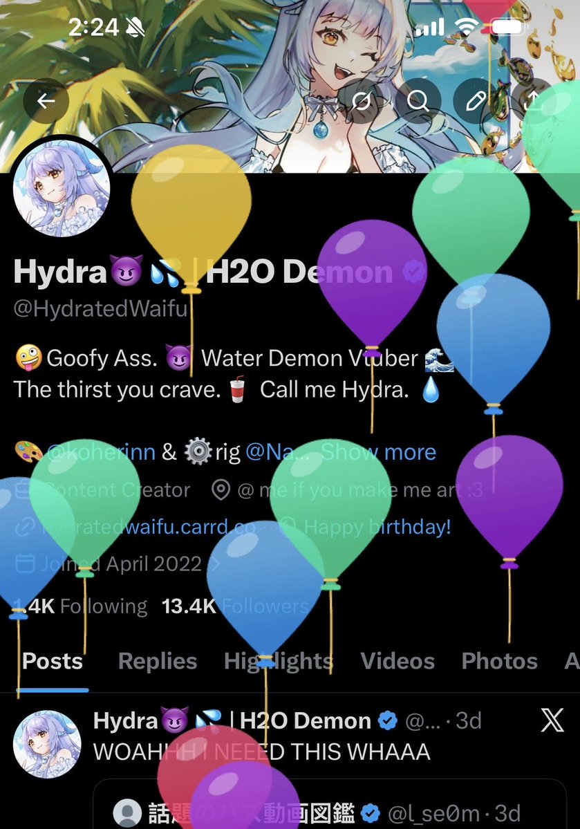 Hydra😈💦 | H2O Demon tweet media