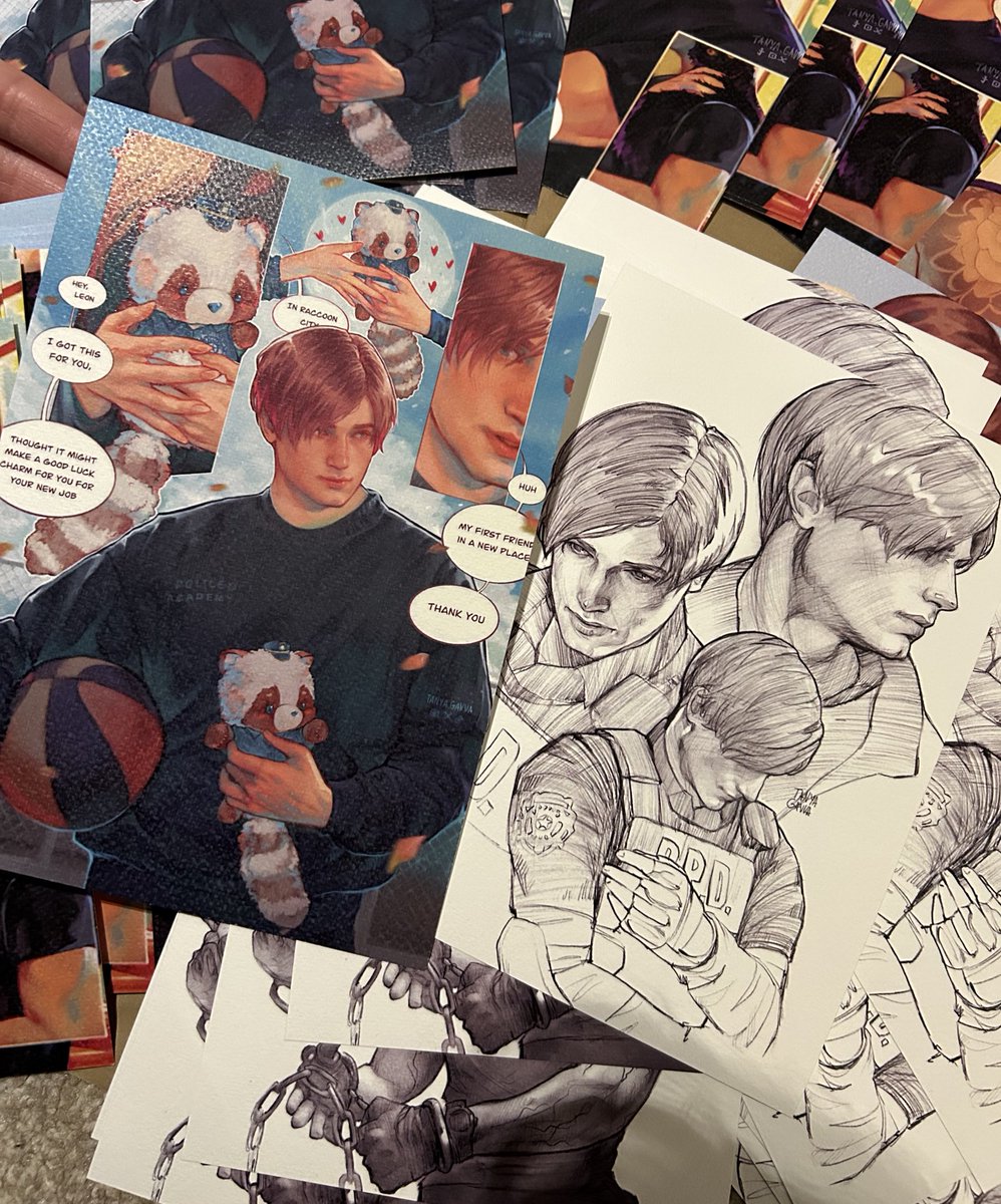 tanyagavva's tweet photo. A5 prints SO cute 🥲 

RE2R Leon will be forever my favourite 

#LeonKennedy #ResidentEvil https://t.co/4hjBDWSacw
