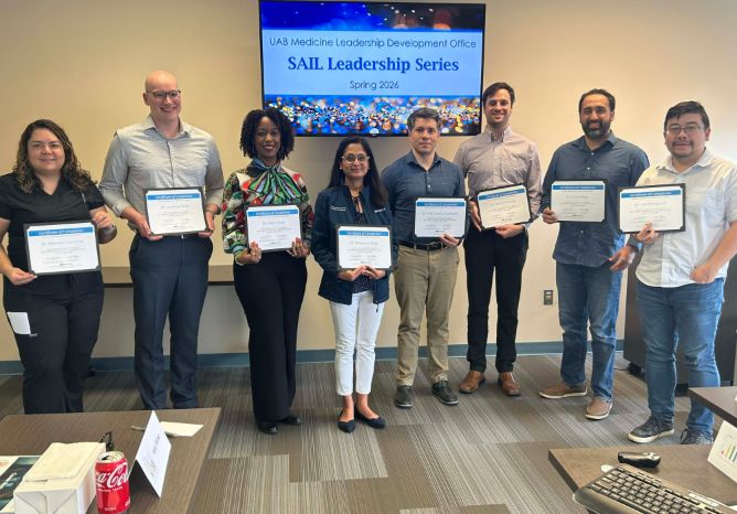UNeurobiology's tweet photo. Congratulations to Dr. Roth (@JRothUAB), who graduated earlier this month from the eighth cohort of the SAIL (Sharing Authentically to Inspire and Lead) program! 

https://t.co/7JndIy8NCg https://t.co/rTuze7yEVv