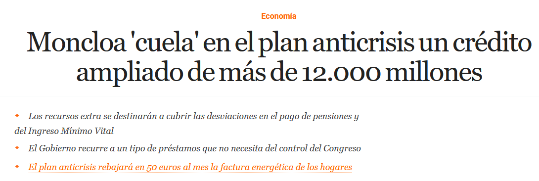 El Gobierno español ha incluido en el plan anticrisis un crédito ampliable de más de 12.000 millones para la Seguridad Social, destinado a cubrir pensiones, pensiones mínimas, prestaciones no contributivas y el Ingreso Mínimo Vital.

Se trata de un mecanismo que no requiere