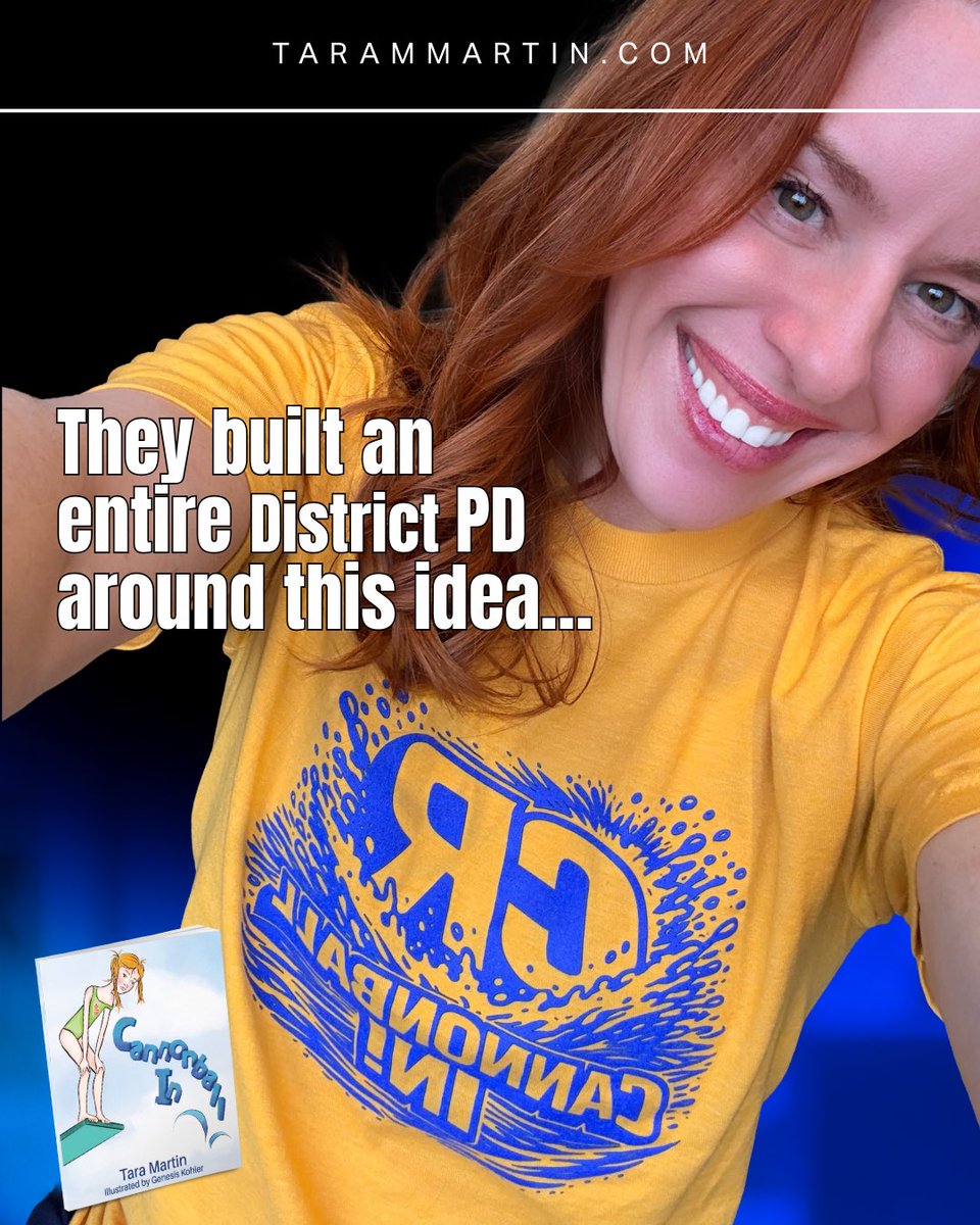 TaraMartinEDU's tweet photo. One message:
Cannonball In!

100+ speakers. 1,000 educators.

Honored to open the keynote for this incredible district!🥹

They didn’t just talk about change… they jumped in!

And their referendum passed.🎉

https://t.co/TiWGj8Jq08

#RealEdu #Cannonballin #speaker #education https://t.co/jHUCObCknv