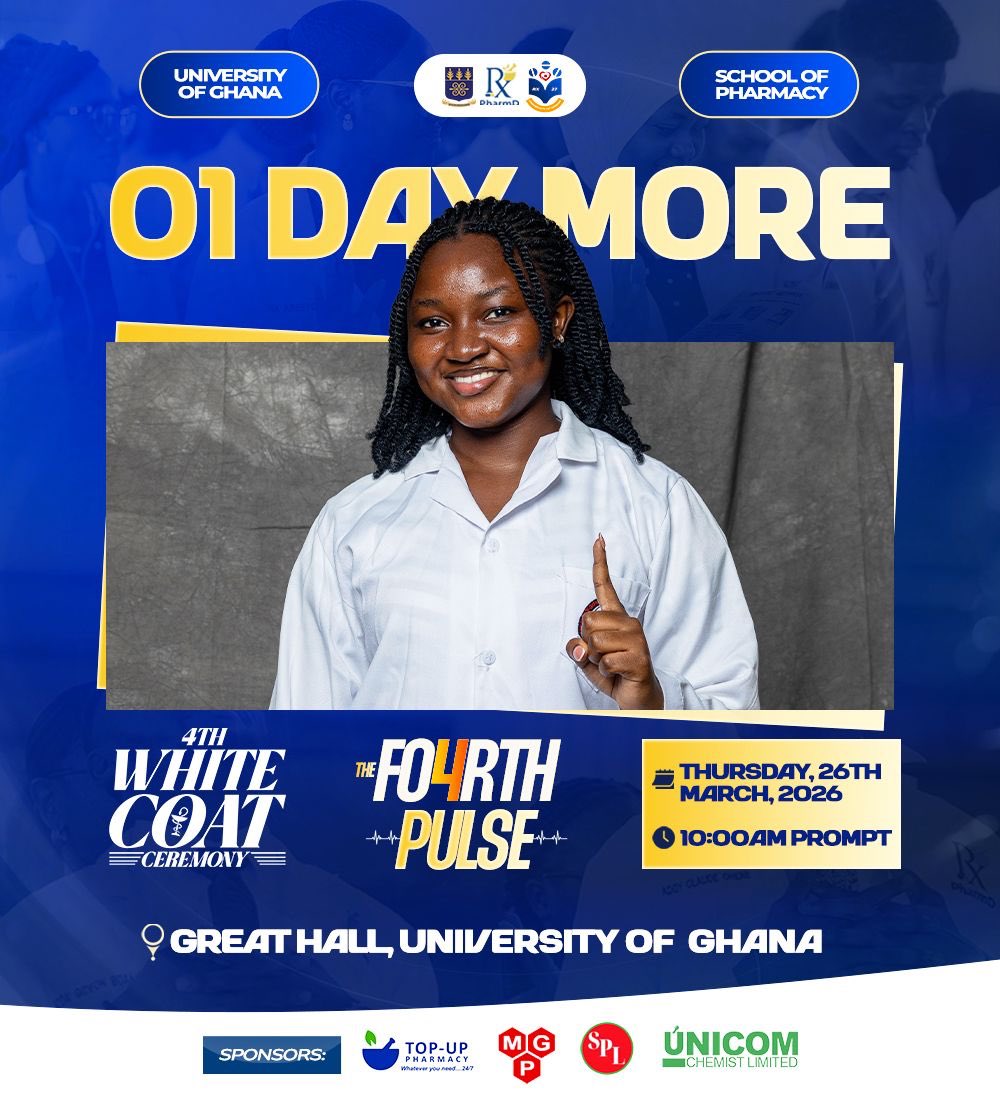 ugpsa_rx27's tweet photo. Tomorrow… 🥼✨

The stage is set…🔥, and tomorrow, we step into a symbol of everything Rx’27 has worked for 🚀💛

Tomorrow, we don the white coat. Tomorrow, we step into the future .Tomorrow… Rx’27 rises ✨💛

📍 Great Hall
🗓 Thursday, 26th March 2026
⏰ 10:00 AM prompt https://t.co/UV8BGppZls