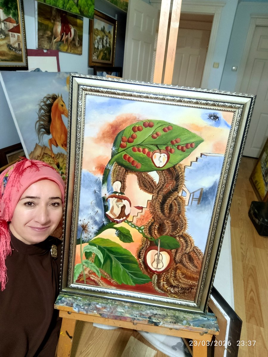 AyferPicasso's tweet photo. Buğday saçlı kız  adlı tablom https://t.co/EHLj1POqK2