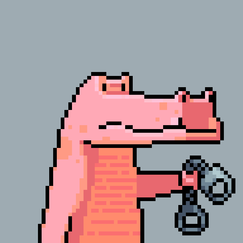 Toothy Greetings 🐊💚 tweet media