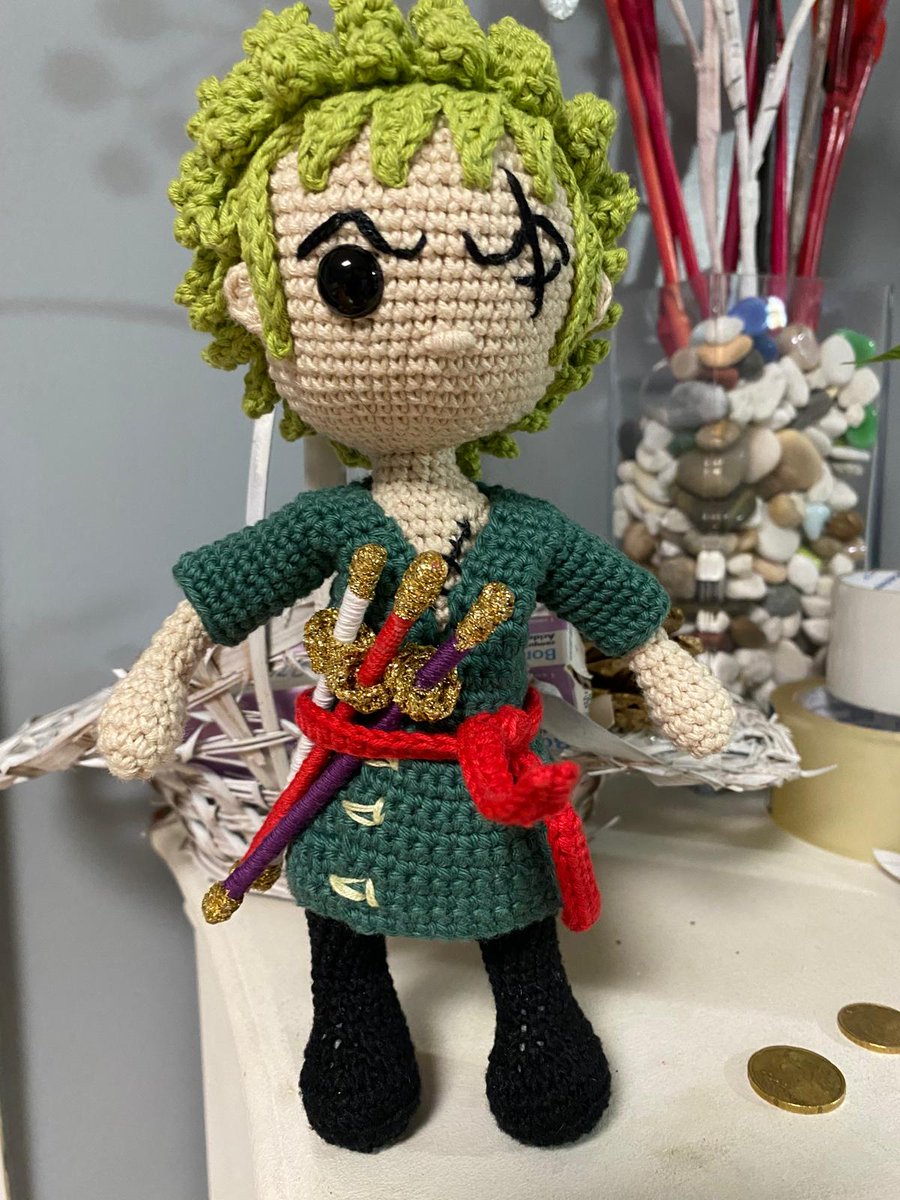 Amigurumi Zoro 💚💚💚
instagram.com/crysticrochet?…
Crysticrochet 
#onepiece