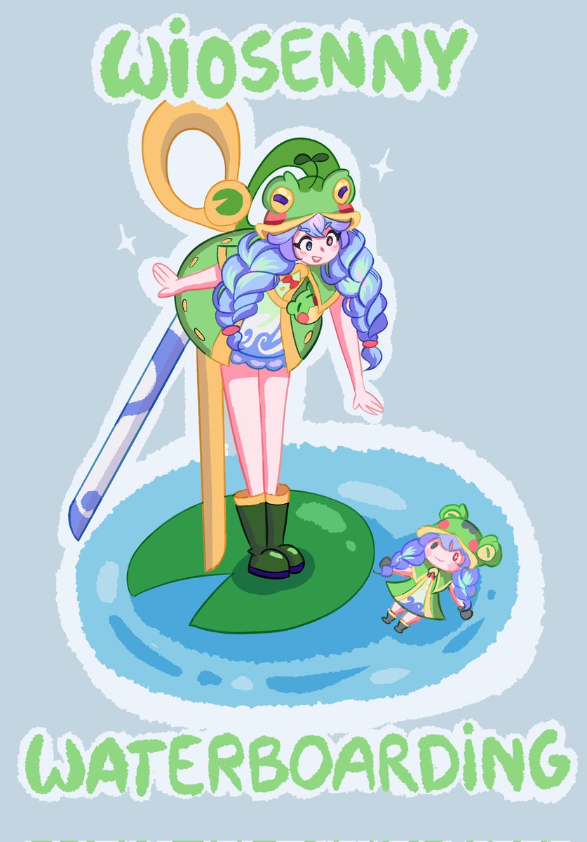 _catbedo_'s tweet photo. @LoLPL Moja grafika 'topienia' marzanny 
Wybrany przeze mnie skin to tak jak na obrazku Gwen Pasterka Deszczu 🌱 https://t.co/Ebjn5UUn3Y