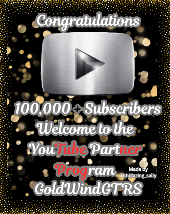 GoldWindGTRS's tweet photo. 100,000 subscribers.. wow. I can’t thank you all enough for the support. This milestone means everything, and it wouldn’t be possible without you. Silver Play Button just landed. We’re only getting started. #100K #SilverPlayButton #YouTubePartner #ThankYou #RoadTo1M #GoldWindGTRS https://t.co/j1RFTb0nVR