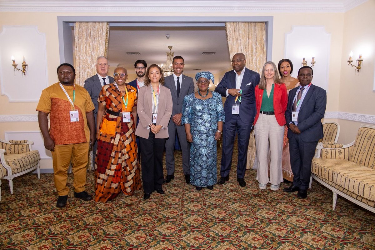 NOIweala's tweet image. At breakfast with the Civil Society and Business Advisory Groups to the @wto Secretariat and opening the Civil Society-WTO Secretariat dialogue entitled “Africa in the Multilateral Trading System: Choices and Challenges” at the Ministerial. Trade is all about people and therefore