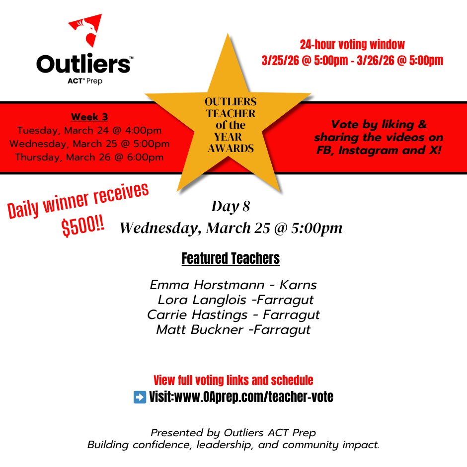Outliers ACT Prep - Formerly ACTprep.com tweet media