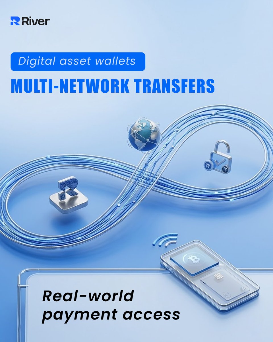 solnex25's tweet image. Seamless value movement across networks.

River enables multi-network transfers with real-world payment access—bringing speed, flexibility, and global reach into one unified experience.

One ecosystem. Limitless connectivity.

#River #DigitalAssets #MultiNetwork #CryptoPayments