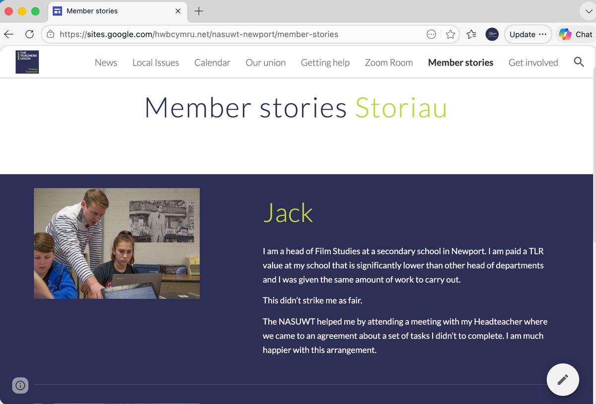 NASUWT Newport tweet media