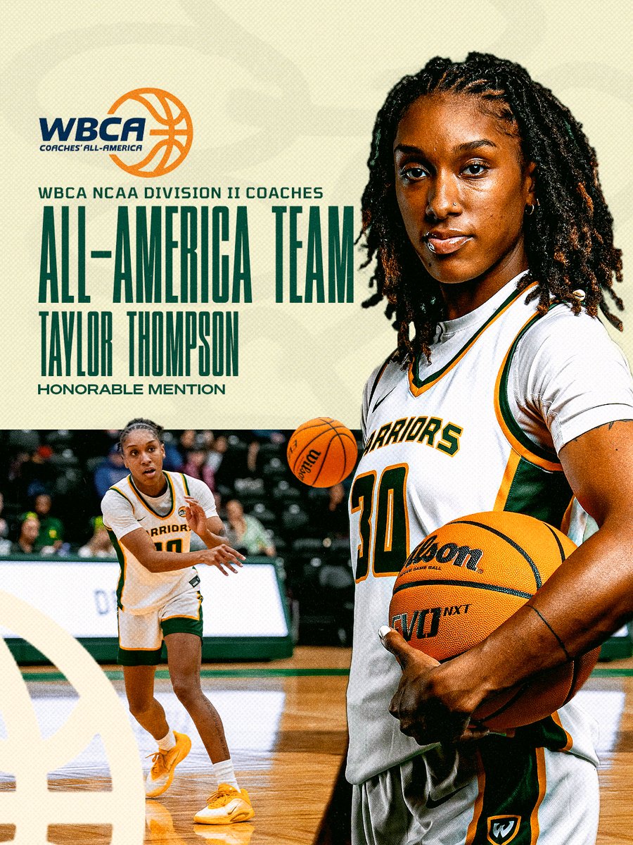 WSUWarriorsWBB's tweet photo. WBCA Honorable mention recognition for Taylor Thompson 👏

#REPthe313 https://t.co/IG6oiHwBtE