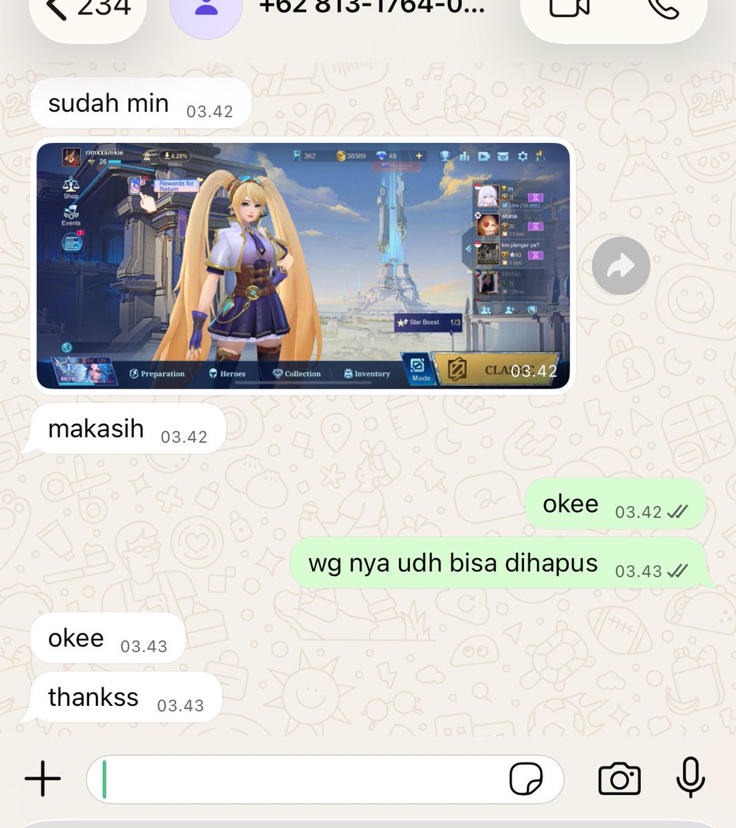 rixhx | Jasa HB & Unbind Akun ML ! tweet media