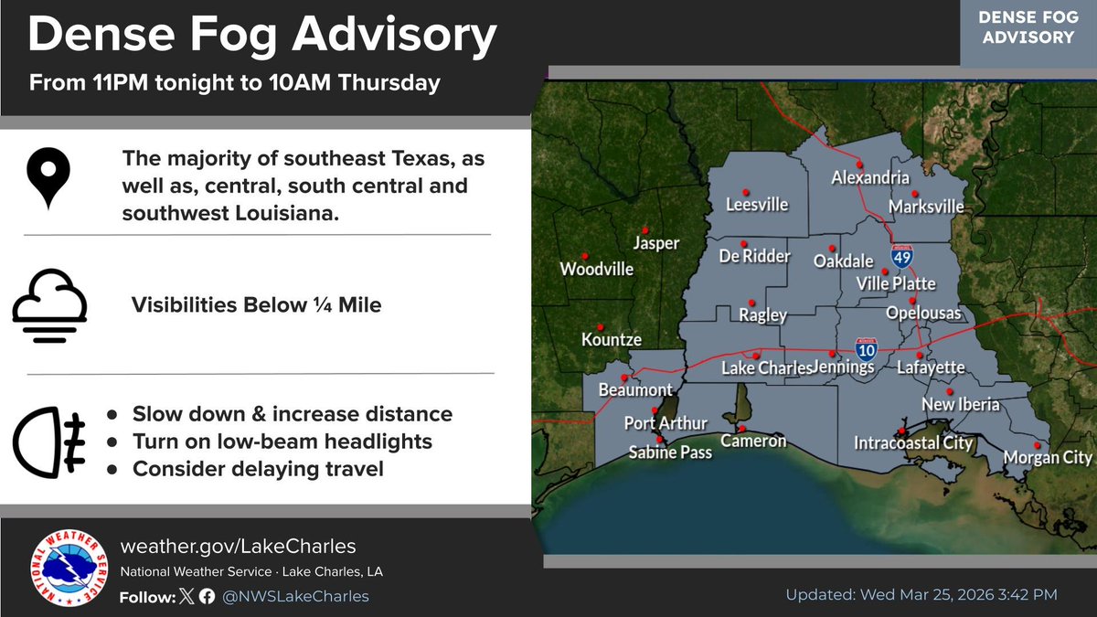 NWS Lake Charles tweet media