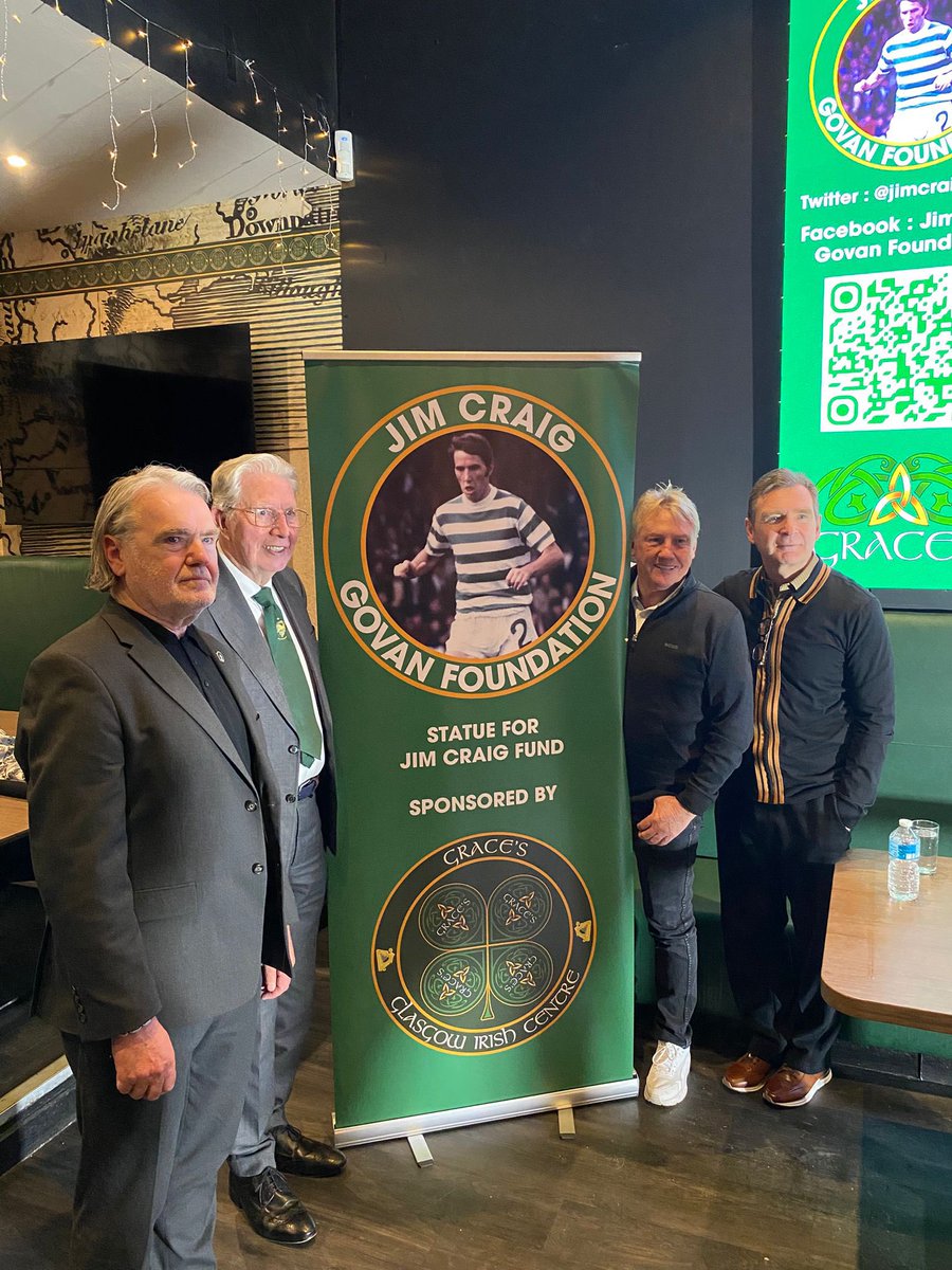 DeclanRMcC's tweet photo. A fantastic afternoon to launch the campaign for @jimcraiggovan 🦁

The group was founded by @MattMcGlone9, Kevin Tait and myself to build a statue of Jim in Govan. If you can help, find out more at https://t.co/iKmQoNOKLT https://t.co/GbTCoE6yAh