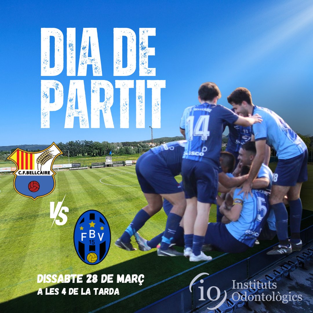 BellcaireCf's tweet photo. ULL!!!!!! Aquesta setmana tornem a jugar a casa i DISSABTE.
Dissabte 28 de Març a les 4 de la tarda.
Cf Bellcaire
Cf Base Vilobí https://t.co/ycRRXMoQVe