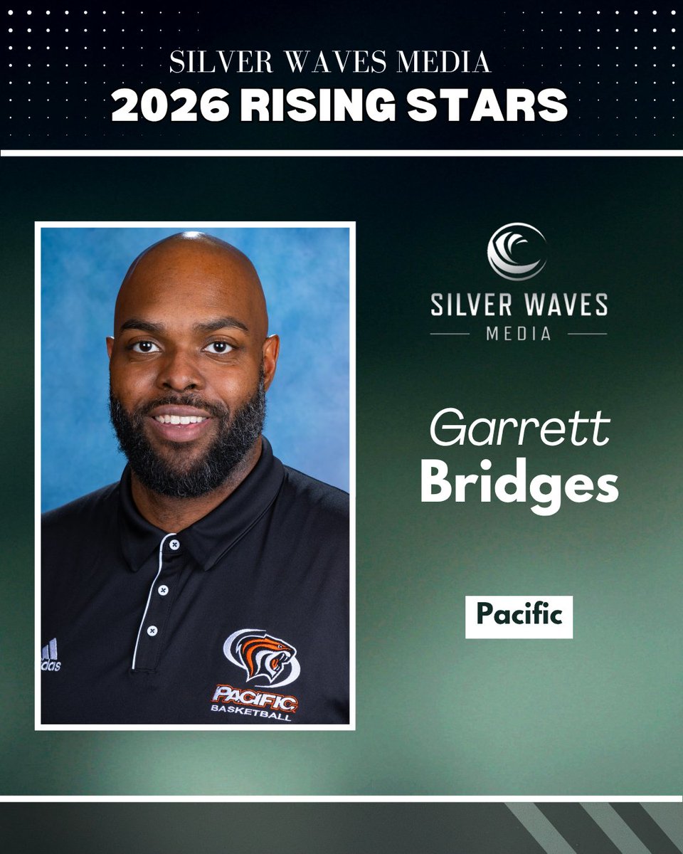 SilverWaveMedia's tweet photo. @CoachAHolland @Lion_MBB @Lion_Athletics @AaronKatsuma_MN @GopherMBB @CoachAFermin @Merced_MBB @AP_Payne1 @UCSBbasketball @UCSBathletics @AugustMendes @SacHornetsMBB @hornetsports @Coach_BenLee @SienaMBB @SienaSaints @BigShotBob90 @BradleyUMBB @BradleyBraves @Coach__Brandon @PacificMensBB @PacificTigers @brianholloway__ @CHICOmbb @ChicoAthletics @CoachBMerritt @BryantHoops @BryantAthletics @CoachBrockE_mbb @UTRGVmbb @GoUTRGV @n_martin11 @CalMBBall @CalAthletics @brycebdouglas @seattleumbb @coachcadenhoff @psuviksMBB @psuviks @CoachChigeru @NiagaraMBB @CGoldstein_13 @DuqMBB @GoDuquesne @CoachKreider @RiceMBB @RiceAthletics @CoachWebbie @StetsonMBB @DamariMilstead Congratulations to Garrett Bridges of Pacific on being selected to the 2026 Rising Stars Power Lunch. https://t.co/B7BzizFGqV