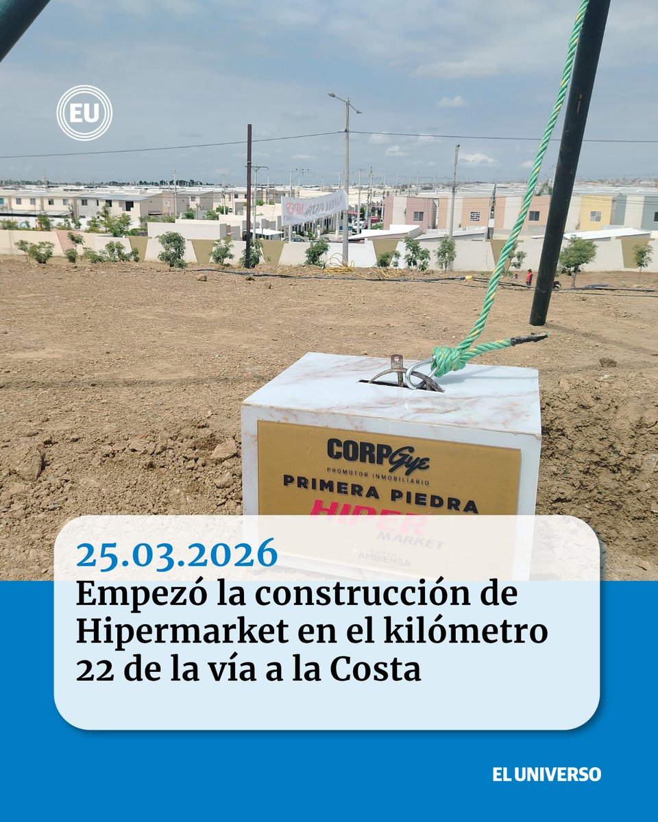 Corporación Guayaquil, Ambiensa, Corporación El Rosado y Edehsa colocaron la primera piedra de la obra que estará lista a fines del 2026. ow.ly/ihl850YyRa7