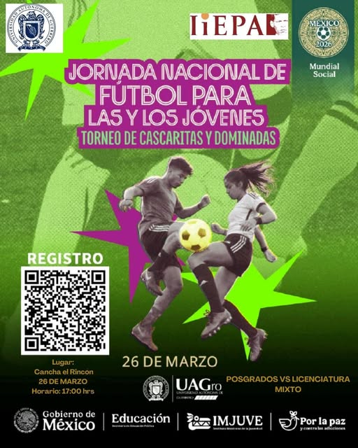 IIEPA_IMA's tweet photo. Se hace la más cordial invitación a toda la comunidad altamiranista para formar parte de la Jornada Nacional de Fútbol "Torneo de cascaritas y dominadas". https://t.co/L0e9d7ldiO