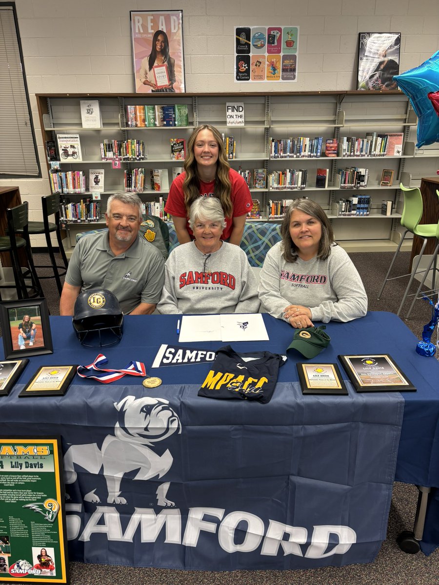 GraysonSoftball's tweet photo. Congrats @LilyDavis2026!!! @SamfordSB is very lucky to have you. @GraysonHSSports @GraysonHighRams https://t.co/PM4BX5hvdv