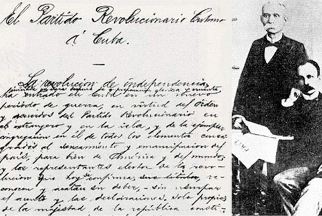 🇨🇺 | 25 de marzo de 1895, José Martí y Máximo Gómez firmaron en Montecristi un manifiesto clave para la independencia de #Cuba.
Considerado por #FidelCastro como, “...uno de los más grandes legados políticos que ha recibido nuestro pueblo.” 
#100AñosConFidel 
#CubaEstáFirme