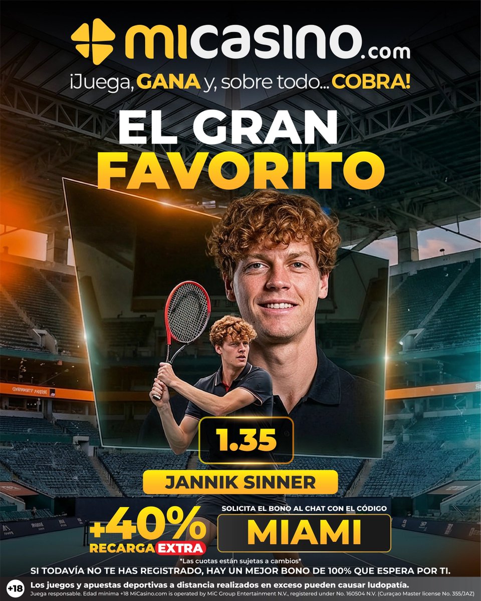 MiCasino.com | Apuestas deportivas tweet media