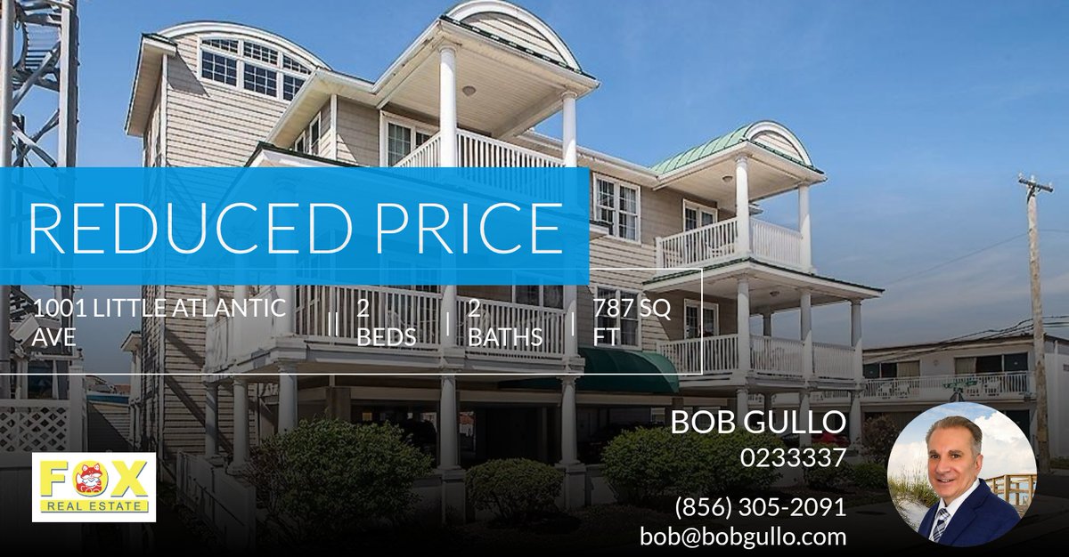 BobGulloRE's tweet photo. 📍 Reduced Price 📍 This recently reduced home at 1001 Little Atlantic Ave 373 in Ocean City won't last long, so, don't wait to set up a showing! Reach out here or at (856) 305-2091 for more information!

Bob Gullo... https://t.co/aGssZjrUt7 https://t.co/yLuBmQgRQN