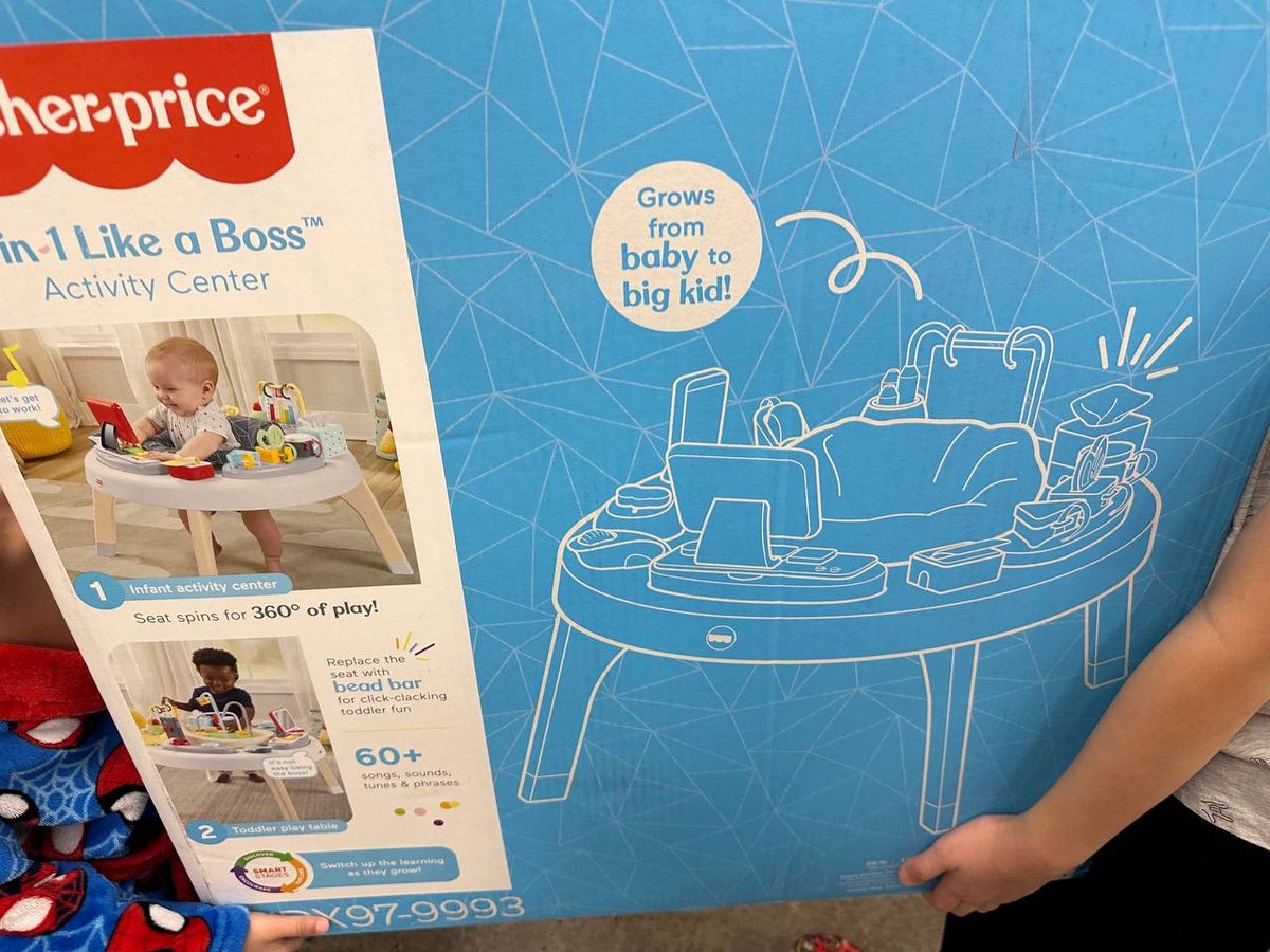 Kroger is selling baby toys now and they already messed up the price.

$60 Fisher-Price activity center → $5.99

Go check your Kroger before they realize they’re not a toy store.