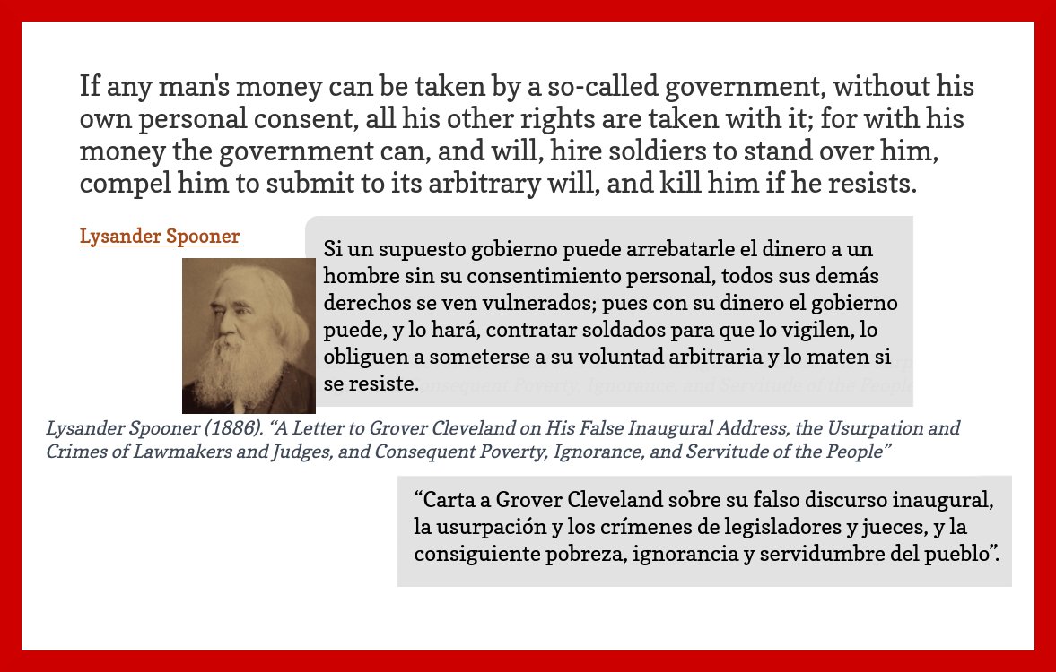 #LysanderSpooner #Spooner #dinero #money