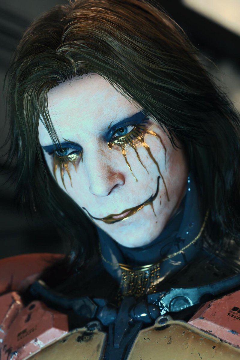 void_apparatus's tweet photo. There isn’t a whole hell of a lot I wouldn’t do to see Troy Baker himself wearing the Higgs makeup, I’ll tell you that much. 
#DeathStranding
#DeathStranding2 
#HiggsMonaghan https://t.co/1vOlTbNGjI