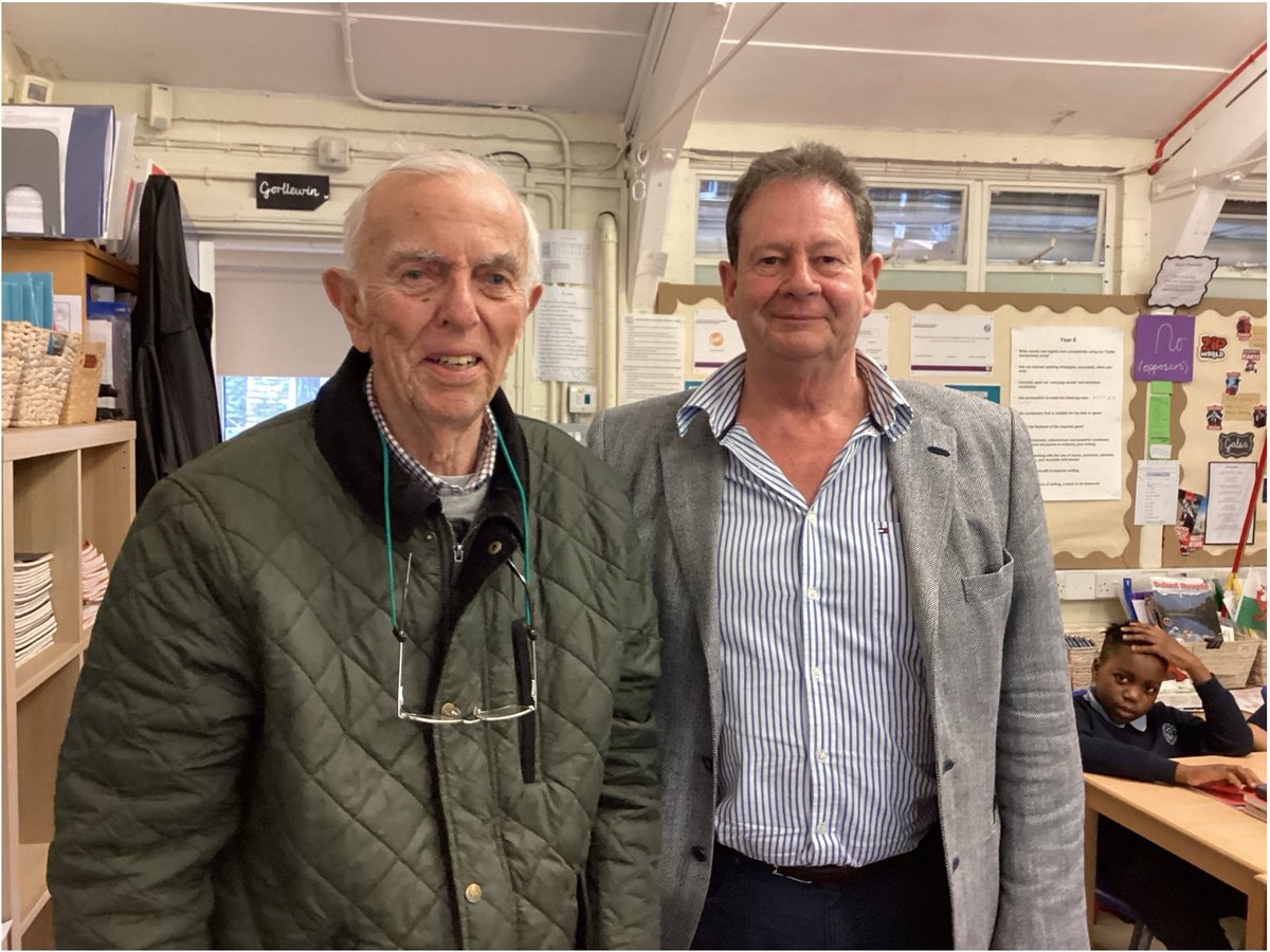 matthewevansnpt's tweet image. Wonderful to have been able to take my dear Dad back to school @ClythaPrimary last week. They are celebrating 125 years 🙂❤️he started there in 1937 and was able to tell them about life in school during the war. #livinghistory  #liveandlearn #livelife