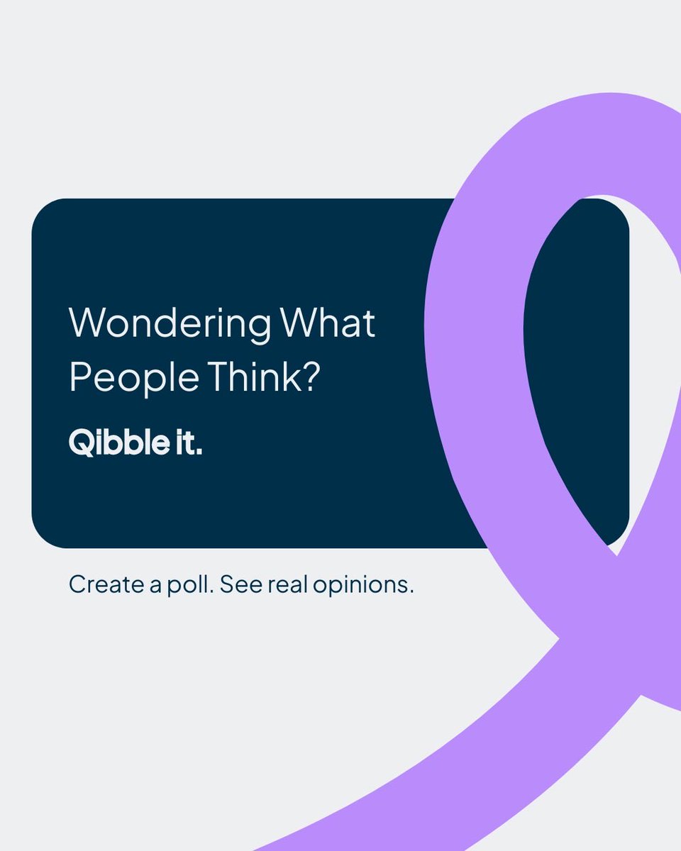 QibblePolls's tweet photo. Got a question and curious what people really think?
Don’t guess it; Qibble it. Create a poll, get votes, and see the results.

Create &amp; Vote now on Qibble — link in bio

#Qibble #PublicOpinion #OnlinePolls #VoteNow #StartTheDebate https://t.co/FM6kVVUf3x