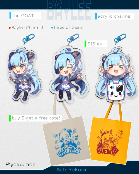 I'll be at BART MART 2 tomorrow! @ the Millbrae station New Baylee charms, new Umamusume charms! And free totes! (with purchase) come by and say hi! #bartmart2