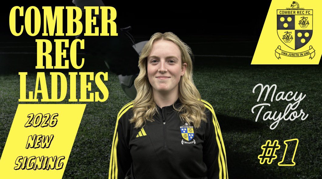 2026 Signing ✍️💛🖤🐝

Comber Rec Ladies are pleased to announce the signing of goalkeeper Macy Taylor. 

Welcome to Parkway Macy 🐝