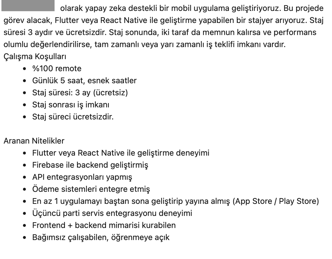 böyle akıl tutulması yaşayan bir mobil uygulama firması başarılı olamaz