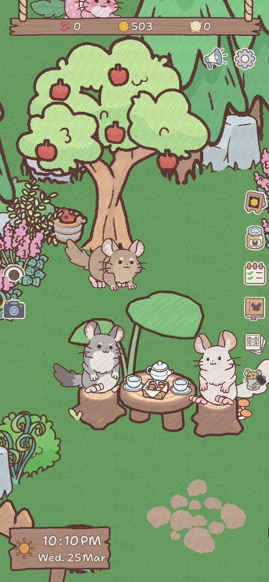 cozylunacy's tweet photo. Made a few small changes and suddenly the game looks way better~ (I say small, but I spent like 9 hours redrawing all the 2D art... 🫠)

#godot #gamedev #indiegame #indiedev #chinchilla https://t.co/qdgdLmaA8e
