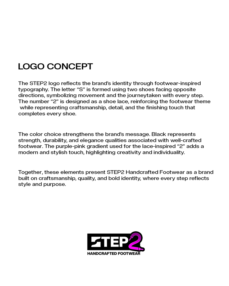 apexmediaplc's tweet photo. A logo designed to represent movement, craftsmanship, and bold identity.
Every detail reflects the journey behind STEP2 Handcrafted Footwear — where every step is made with purpose.

Logo design by Apex Media.

#LogoDesign #BrandIdentity #ApexMedia #CreatingValue https://t.co/8nu3RCsVfL