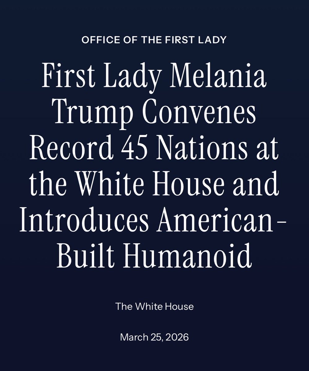 First Lady Melania Trump tweet media