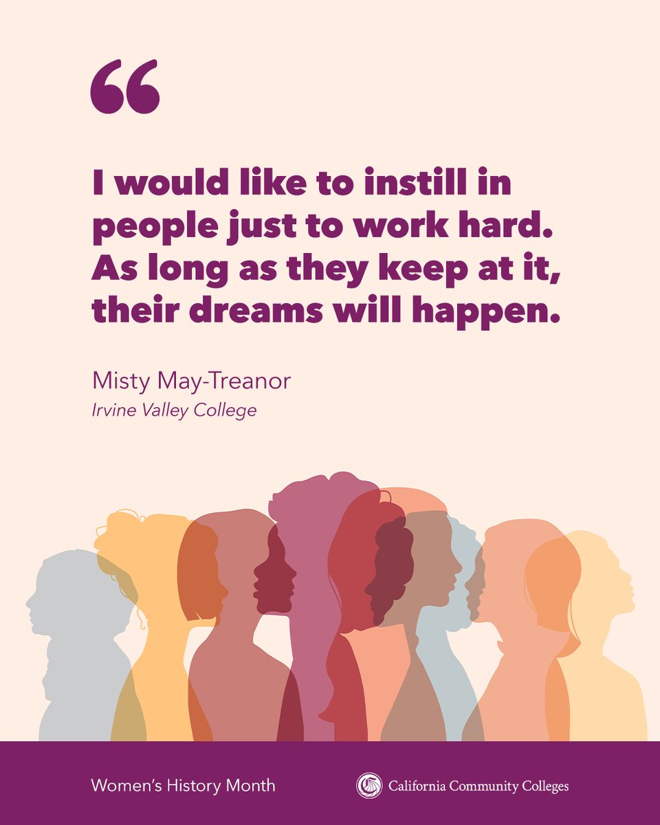 IcangotoCollege's tweet image. From community college to the Olympic podium, 3-time Olympic gold medalist Misty May-Treanor is proof that student athletes can get their start at a California community college 🏅🏅🏅 #WomensHistoryMonth #Olympics