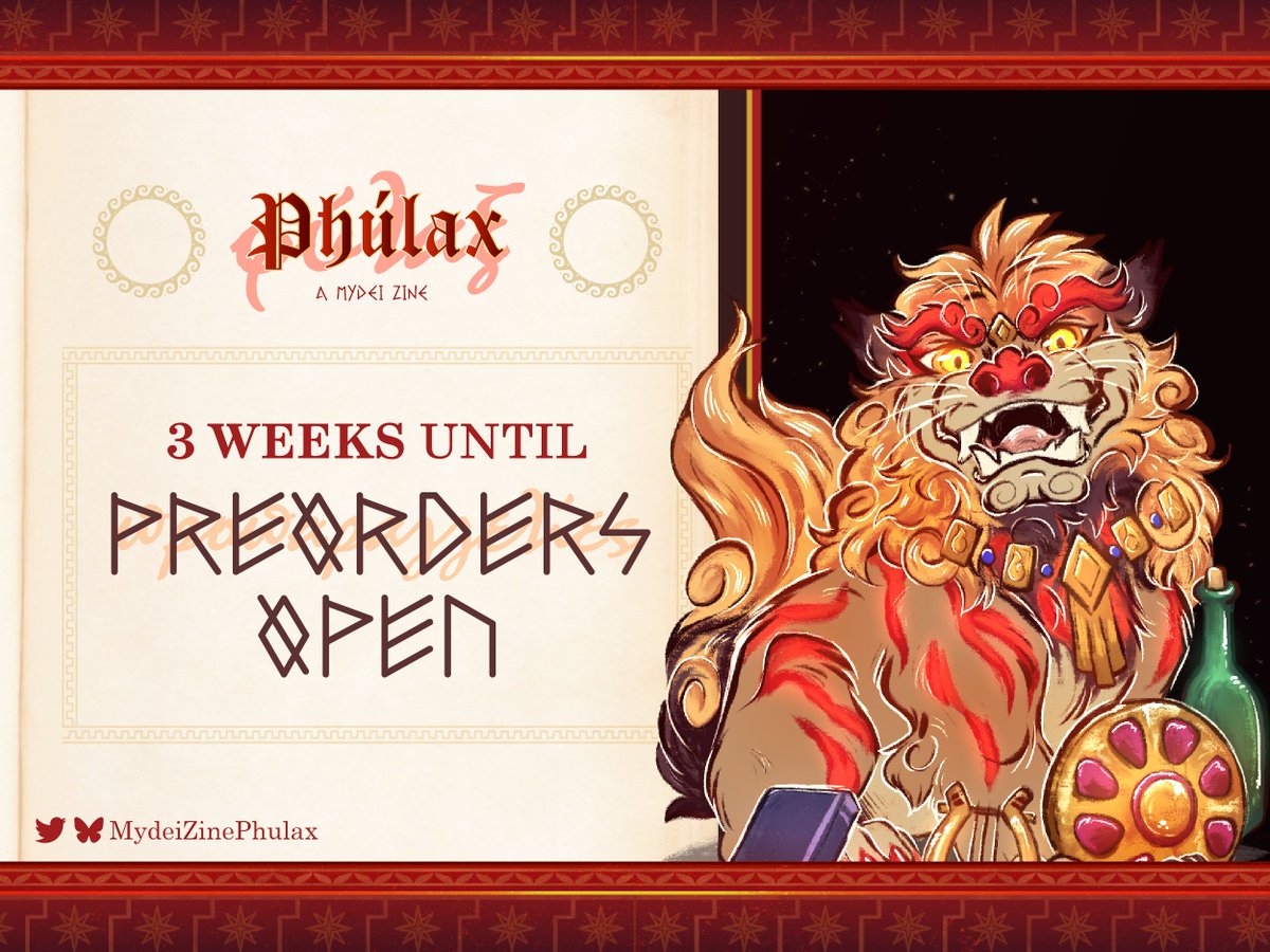 Phúlax: A Mydei Zine || PREORDERS SOON tweet media