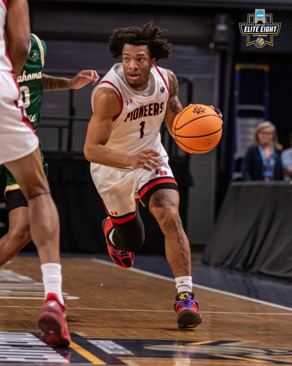 EastBayPioneers's tweet image. The No.2⃣Pioneers fall 78-53 to No. 7⃣Oklahoma Baptist in the Elite Eight. 

They finish the season 33-1 overall. 

What. A. Year.

#bEBold | #ncaadii